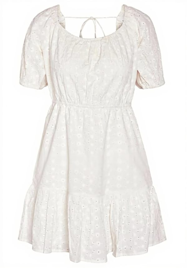 Noisy may Damenkleid Baumwolle Trapezausschnitt kurz modisch