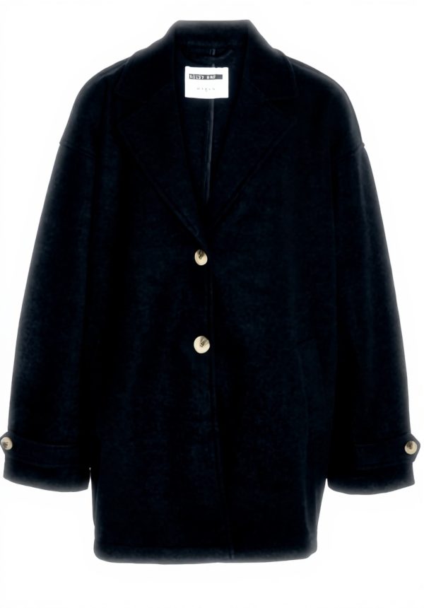 NOISY MAY Damen Oversize Blazer Pullover Silver Lining