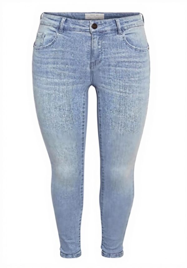 Noisy May Damen Skinny Shaper Jean Jt180lb Light Blue Denim