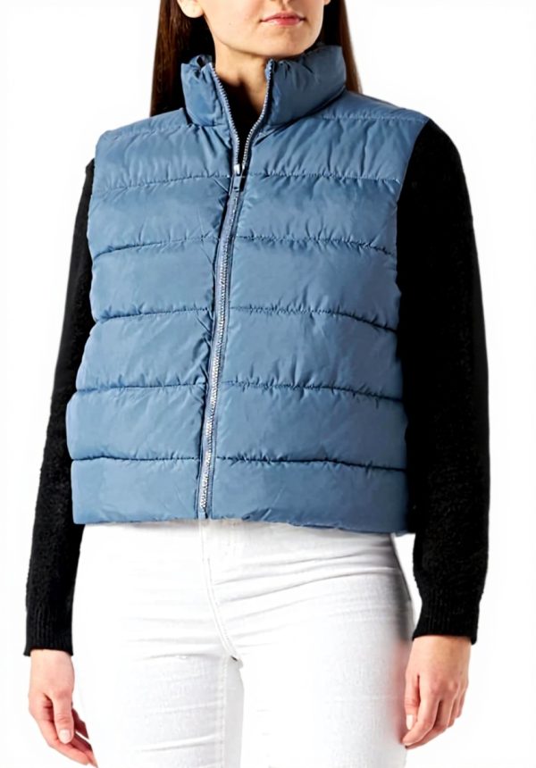 NOISY MAY Damen Weste Nmmarcus hoher Kragen Reißverschluss