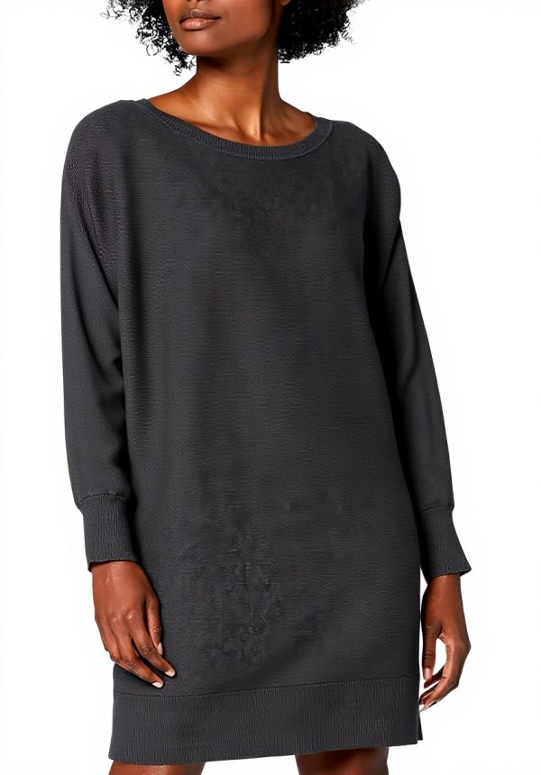 Noisy may Damen Kleid gestrickt Rundhalsausschnitt Relaxed