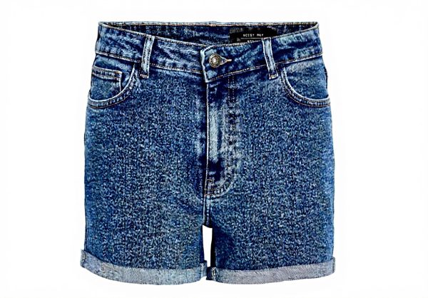 NOISY MAY Damen Shorts Denim Hot Pants high Waist